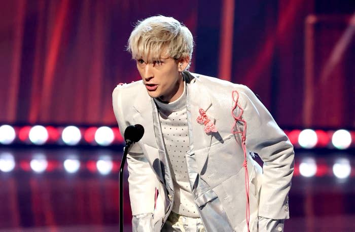 Machine Gun Kelly appears at the 2021 iHeartRadio Music Awards