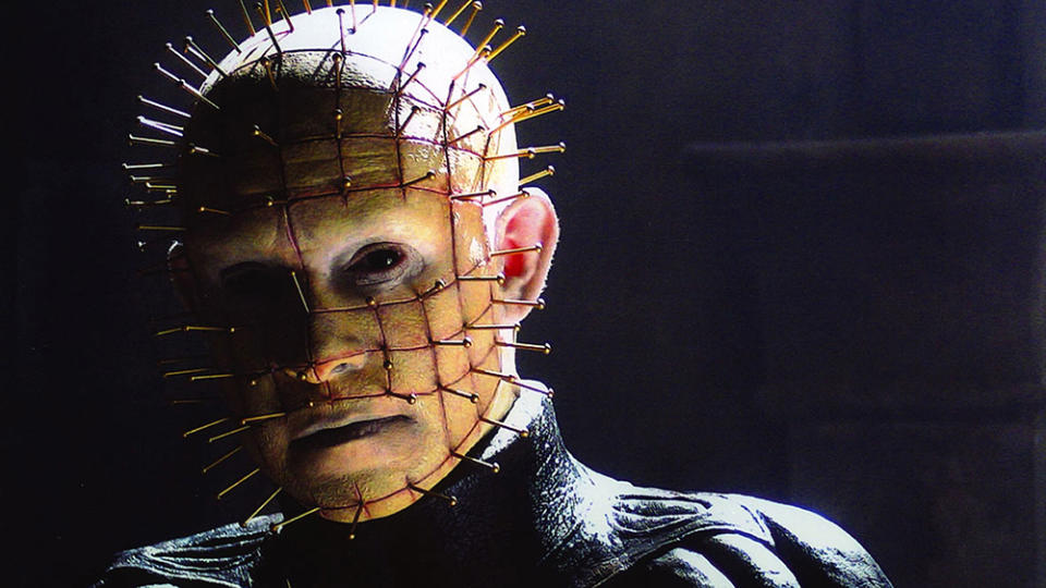 Editorial use only. No book cover usage.Mandatory Credit: Photo by Cinemarque-Film Futures/New World/Kobal/REX/Shutterstock (5883384j)Doug BradleyHellraiser - 1987Director: Clive BarkerCinemarque-Film Futures/New WorldBRITAINScene StillHellraiser - Le pacte