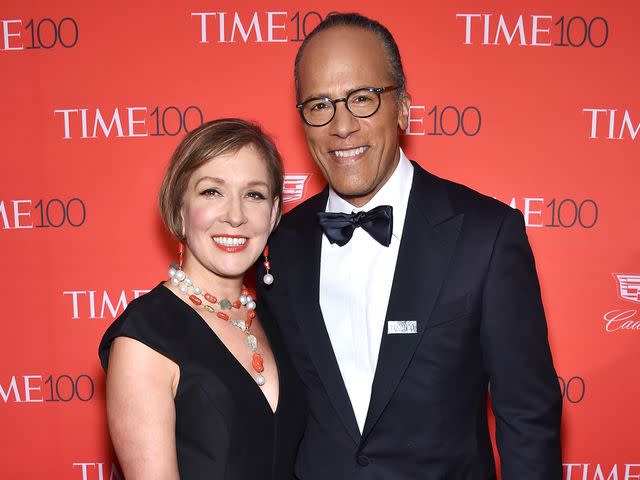 Dimitrios Kambouris/Getty Lester Holt and wife Carol Hagen