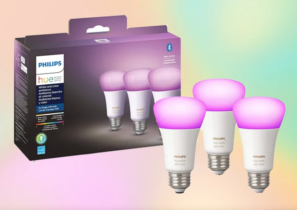 Philips Hue smart bulbs. (Photo: Amazon)