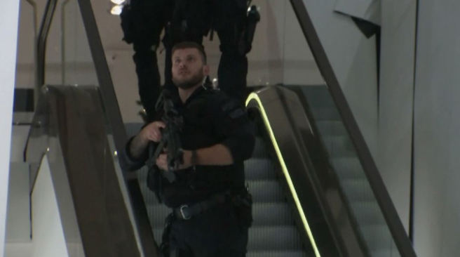 Armed police following a ‘shooting incident’ in Oxford Circus