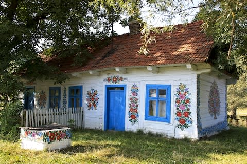 A hand-decorated country house in Zalipie - Credit: AP