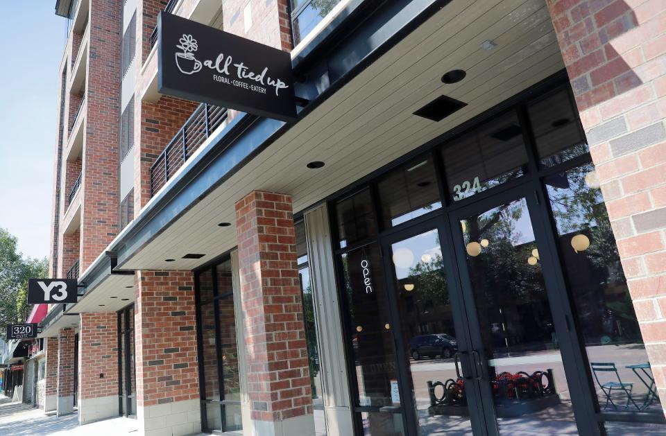 All Tied Up Floral Café and Yoga3 have opened in the 320 East apartment building in downtown Appleton.