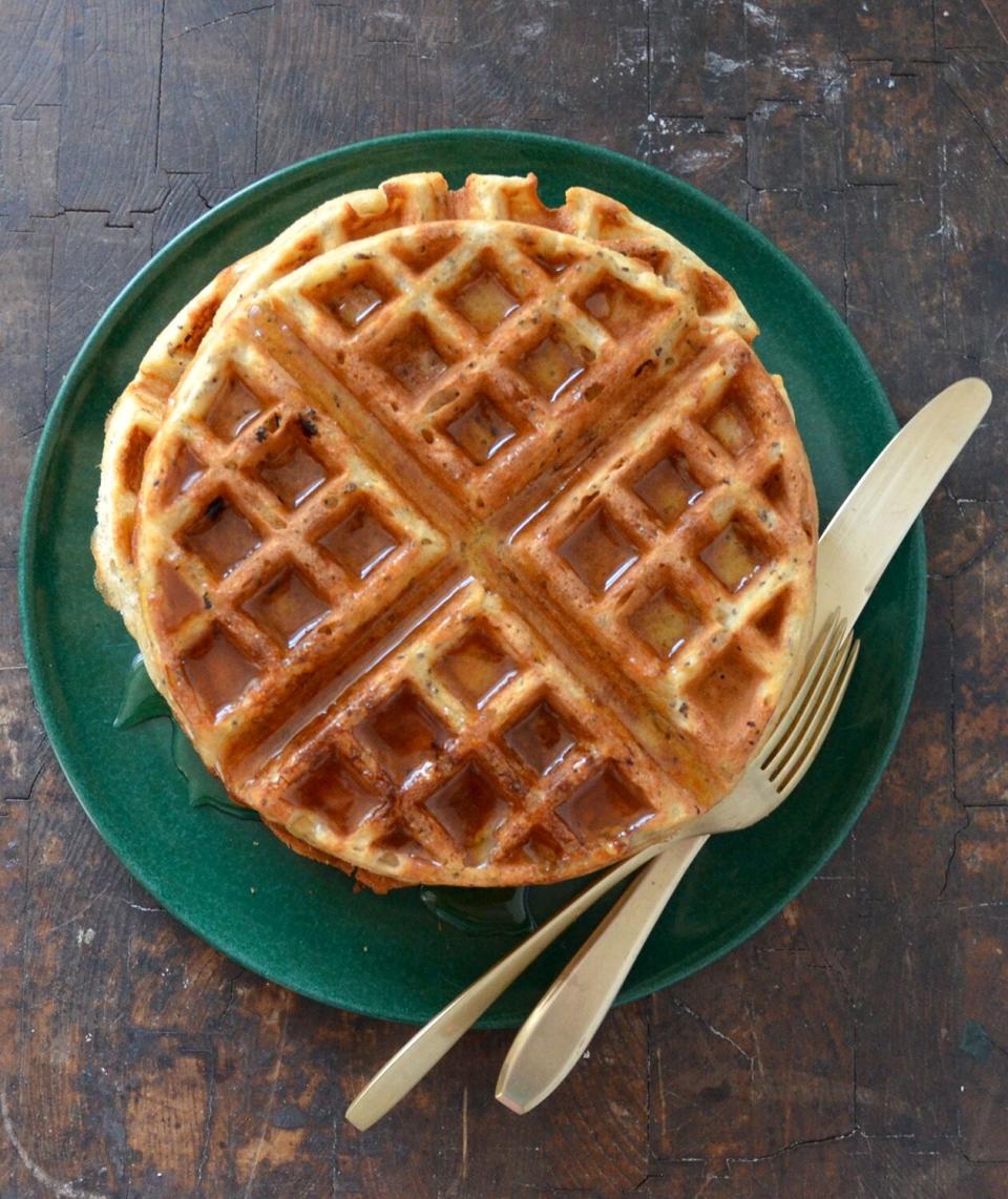 Whole Wheat Chia Seed Waffles