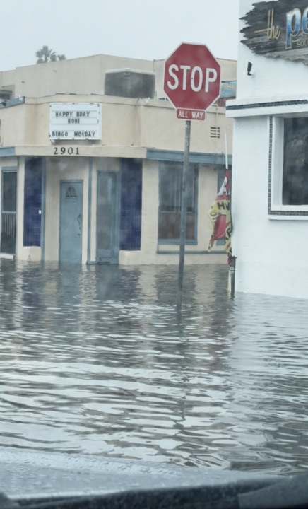 Flooding in Mission Beach. (KSWB/FOX5)