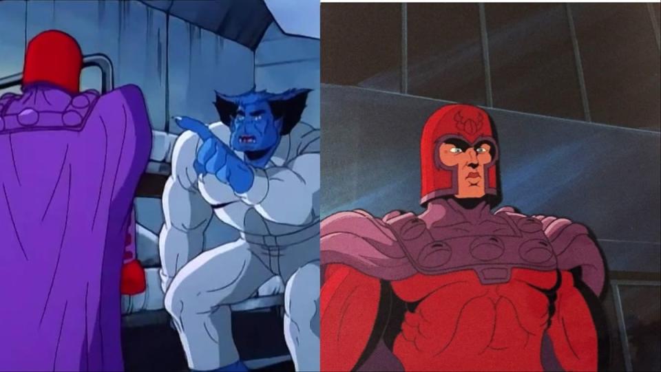 Magneto tries to break Beast out of jail in the X-Men: The Animated Series epsiode "Enter Magneto."