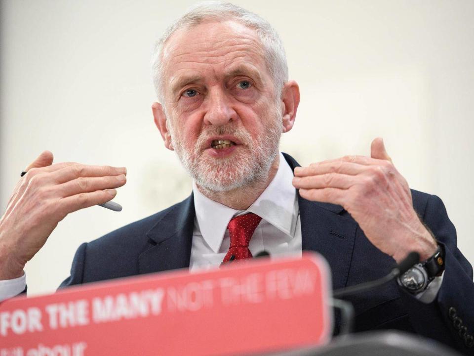 Corbyn confirmed in February that a Labour government would negotiate full tariff-free access to EU markets for UK business (Getty)