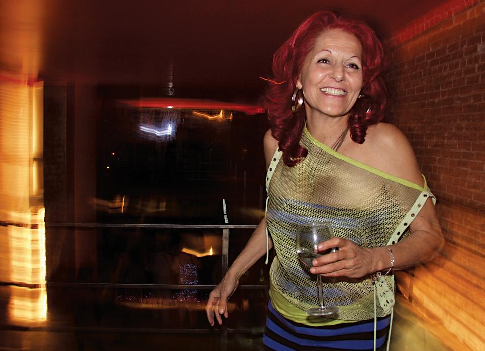 Patricia Field at her first party at her new home on May 09, 2004 on Bowery, NYC. (Tina Paul)