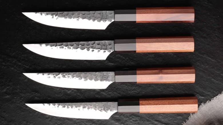 Hanzo San Mai steak knives