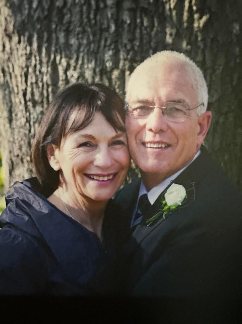 Ted and Joy Gray on their wedding day.