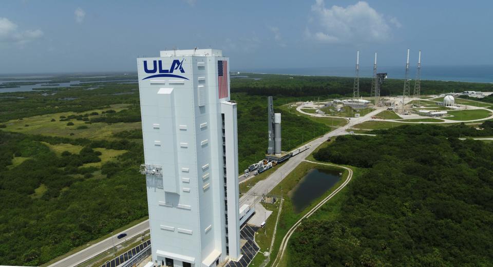 The United Launch Alliance Vulcan Centaur is seen in 2021 in Cape Canaveral, Florida. The rocket is to have a payload that includes a private lunar lander and the cremated remains of several people associated with the original "Star Trek" series, which has raised objections from Navajo Nation over concerns of placing human remains at what they consider a sacred site.