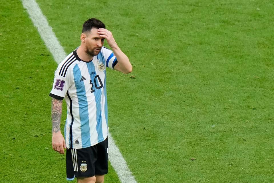 Lionel Messi and Argentina were beaten by Saudi Arabia (Luca Bruno/AP) (AP)