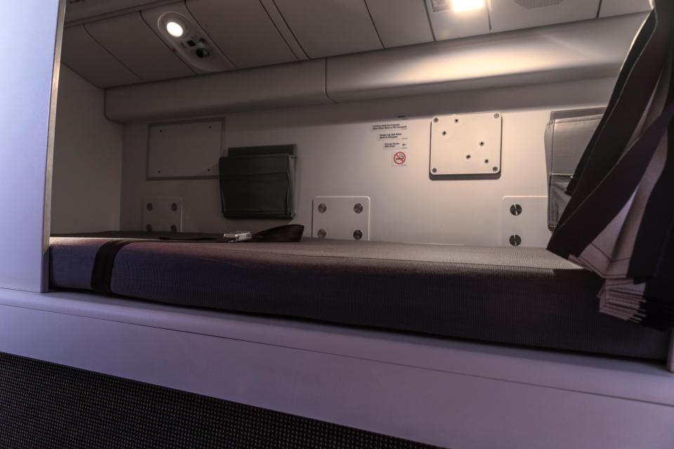 This is a Crew Rest Compartments on a Boeing 777.