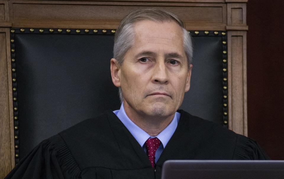 Supreme Court Justice Andrew Gould sits on the bench on Nov. 20, 2019.