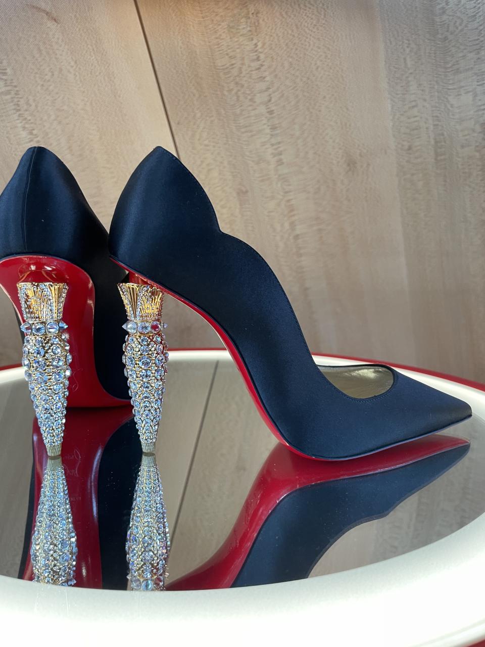 Christian Louboutin’s “Lipstrass” pump for spring summer ’23. - Credit: Shannon Adducci