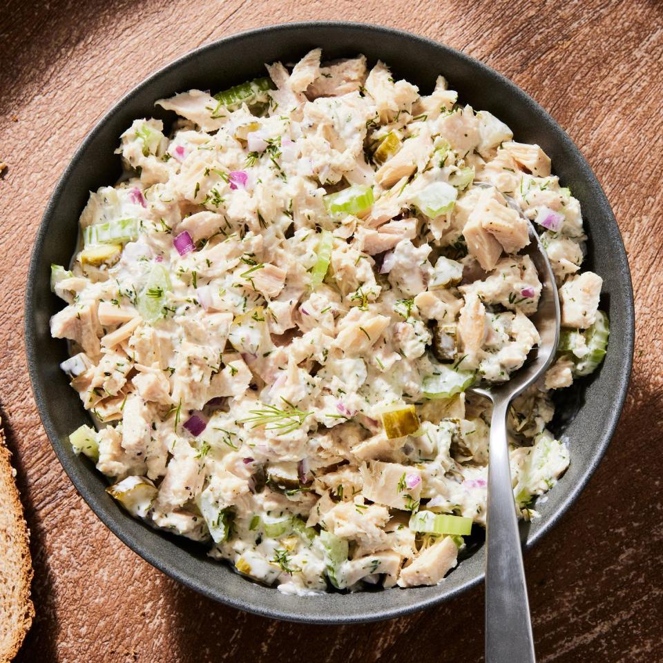 tuna salad in a bowl