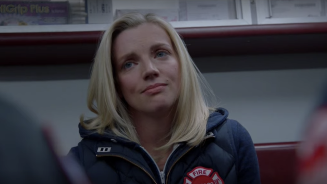  Kara Killmer as Brett on Chicago Fire screenshot. 