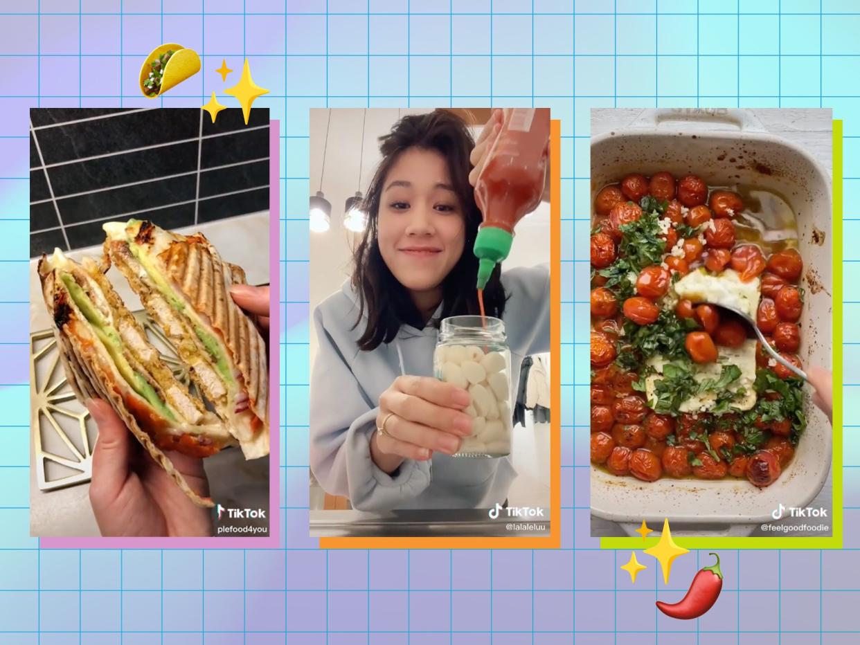 The wrap hack, pickled garlic and feta pasta: the most popular food tricks on TikTok (The Independent/TikTok)