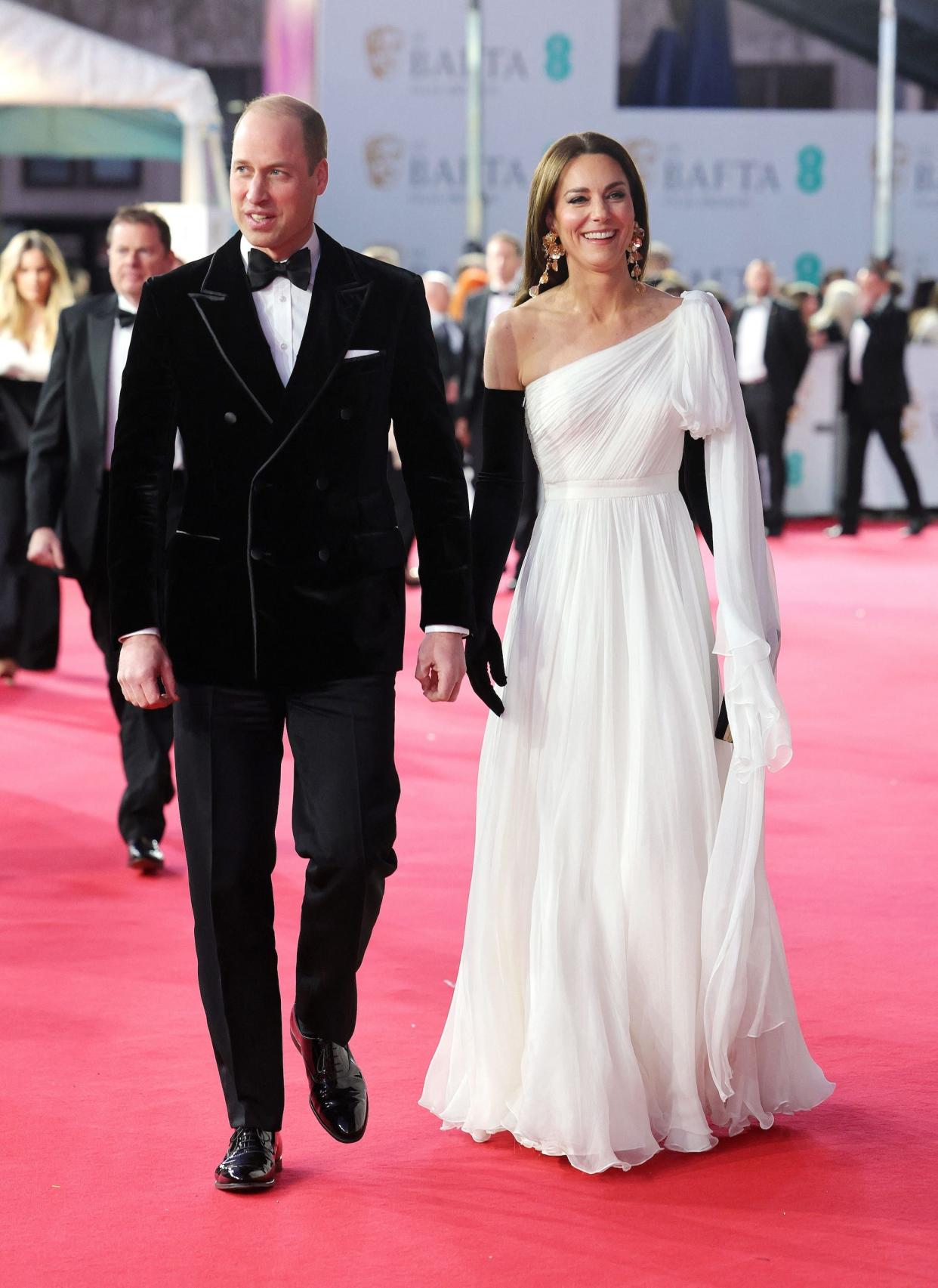 Prince William and Kate Middleton attend the BAFTA Awards in February 2023.