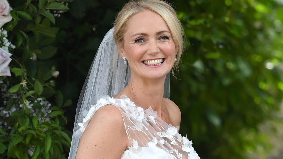 Ant McPartlin's bride Anne-Marie Corbett in a wedding dress