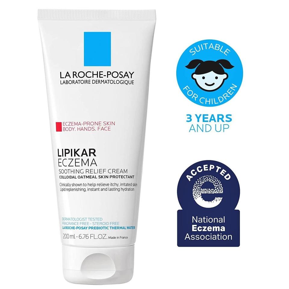 “La Roche-Posay products are famously great for eczema,” Marcus said. They contain selenium, which is thought to be the key mineral in French thermal spring water that’s so helpful in healing eczema. You can buy the soothing relief cream from Amazon for around $16. 