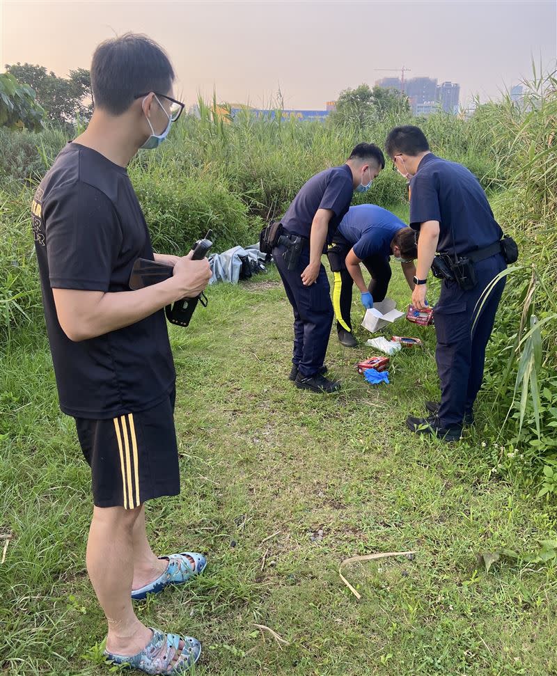 板橋大漢溪發現一具無名屍。（圖／翻攝畫面）