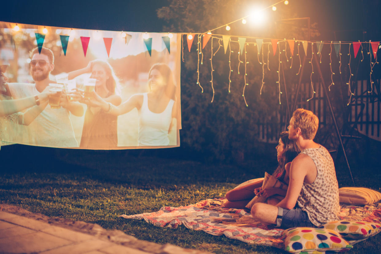 Fresh air, night skies and a movie: It doesn't get much better than this. (Photo: Getty Images)