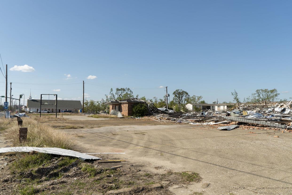 Lake Charles, Louisiana is still cleaning up debris and filing insurance claims from the damage caused by Hurricane Laura.