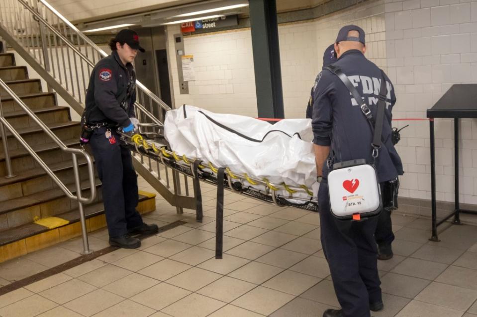 A 54-year-old straphanger was shoved to his death in front of a northbound 4 train in Harlem on Wednesday night in an unprovoked attack, cops said. William Miller