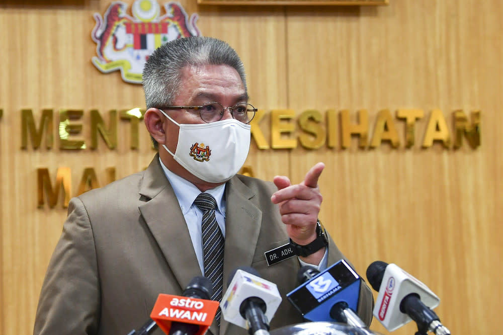 Health Minister Datuk Seri Dr Adham Baba said that both the testing and approval processes for the Covid-19 vaccines are very strict. — Bernama pic