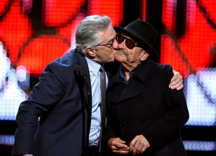 Pesci… appears to have been persuaded to join The Irishman with Scorsese, De Niro and Pacino – Credit: Getty