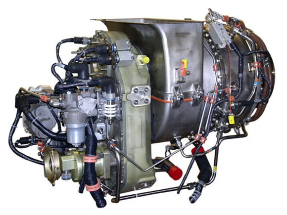 A Honeywell turboshaft engine