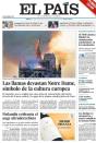 <p>One of the most read Spanish papers. The headline reads: “The flames devastate Notre Dame, a symbol of European culture” (Twitter) </p>