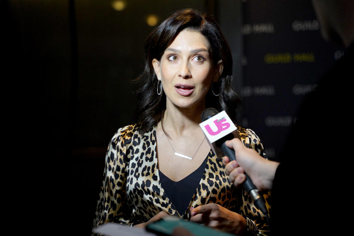 NEW YORK, NEW YORK - MARCH 03: Hilaria Baldwin interviews at Guild Hall Academy Of The Arts Achievement Awards 2020 at the Rainbow Room on March 03, 2020 in New York City. (Photo by Sean Zanni/Patrick McMullan via Getty Images)