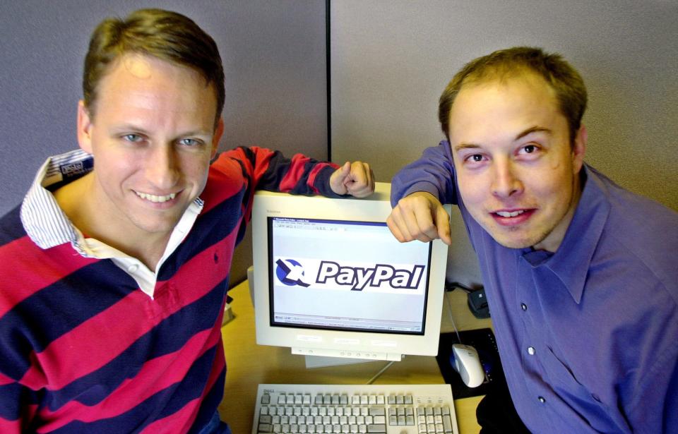 peter thiel elon musk early paypal