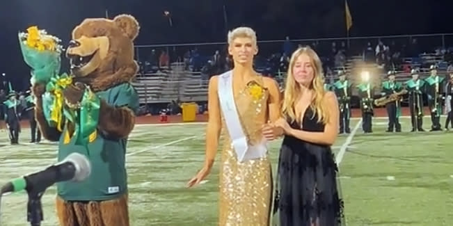 Zachary Willmore is the first boy to win the homecoming queen title at Rock Bridge High School. (@zachwillmore via TikTok)