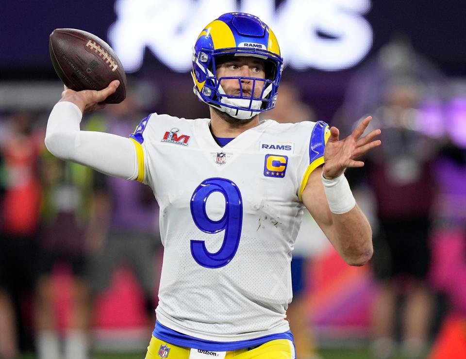 Matthew Stafford came to the Rams in 2021 and won the Super Bowl in his first season.