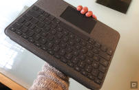 Hands-on with Logitech's Folio Touch keyboard.