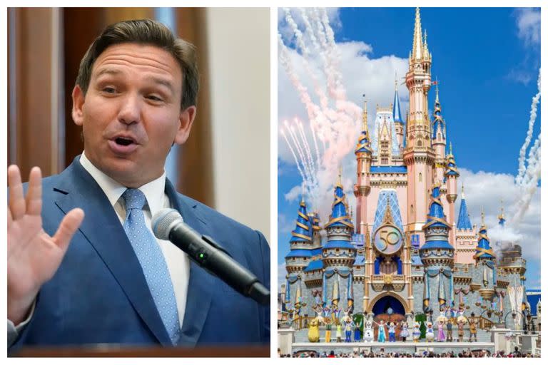 De Santis sugirió colocar una prisión al lado del parque de Disney en Orlando.
