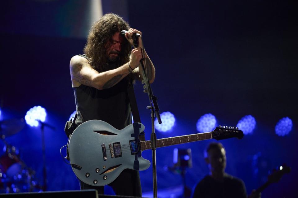 Fans ‘spend time in the musical mind’ of Taylor Hawkins at LA tribute concert (Scarlet Page/MBC/PA) (PA Media)