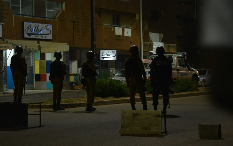 Burkina Faso gendarmes and troops launch an operation after gunmen attacked a Turkish restaurant in the capital Ouagadougou