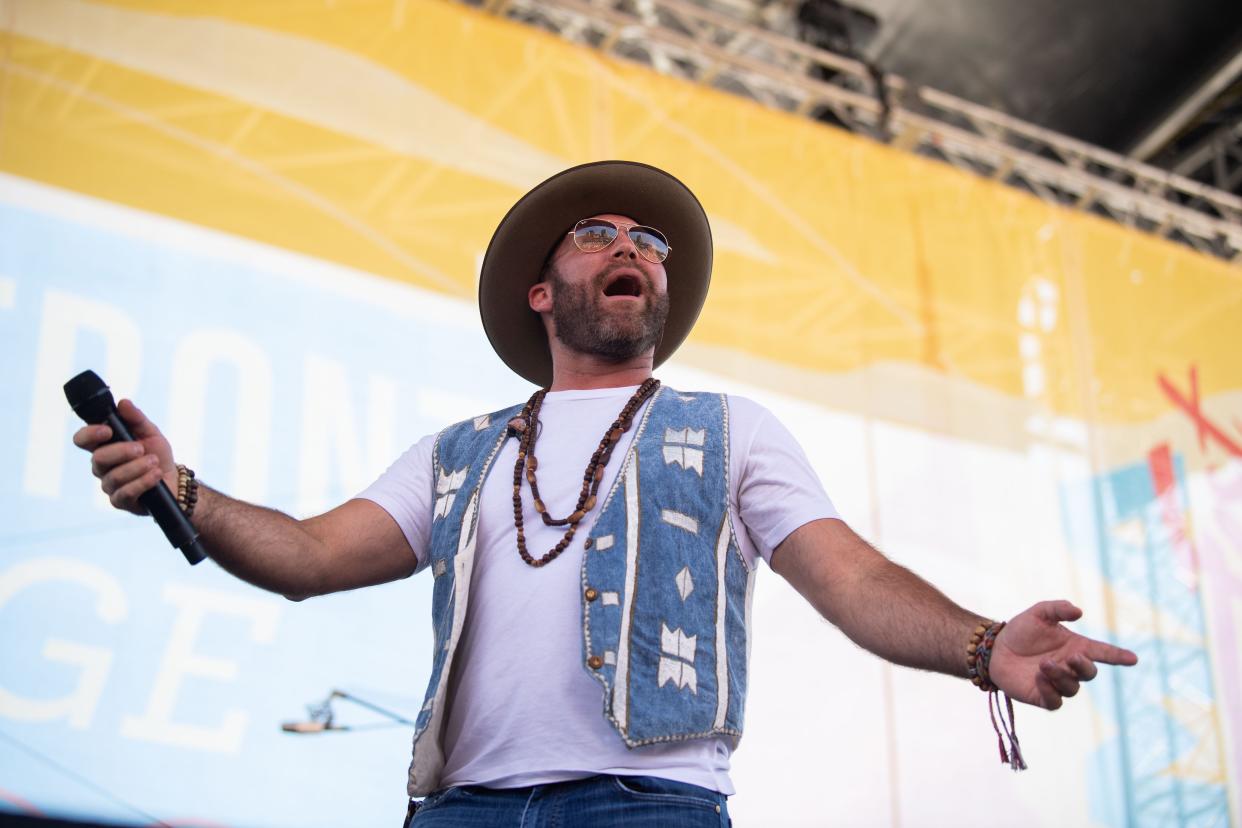 Drake White performs at Riverfront Stageduring the CMA fest in Nashville, Tenn., Saturday, June 11, 2022.