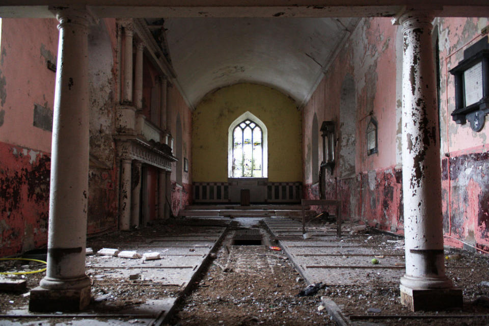 The old Catholic church in Rathcormac, Cork, Ireland.