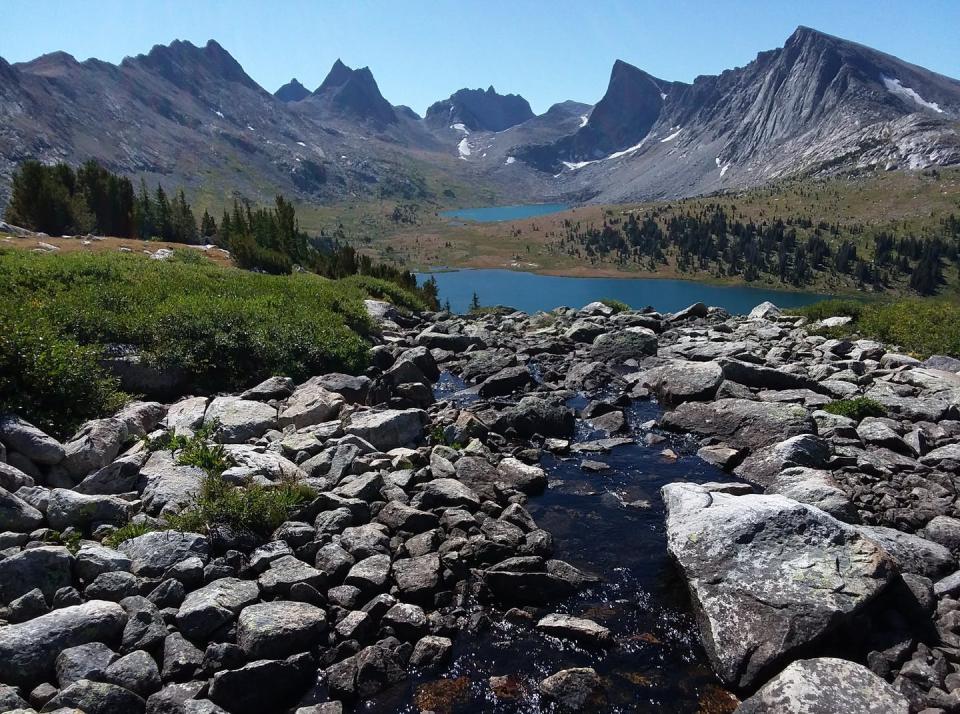 <span class="caption">Snow melts near the Continental Divide in the Bridger Wilderness Area in Wyoming, part of the Greater Yellowstone Area.</span> <span class="attribution"><span class="source">Bryan Shuman/University of Wyoming</span>, <a class="link " href="http://creativecommons.org/licenses/by-nd/4.0/" rel="nofollow noopener" target="_blank" data-ylk="slk:CC BY-ND;elm:context_link;itc:0;sec:content-canvas">CC BY-ND</a></span>