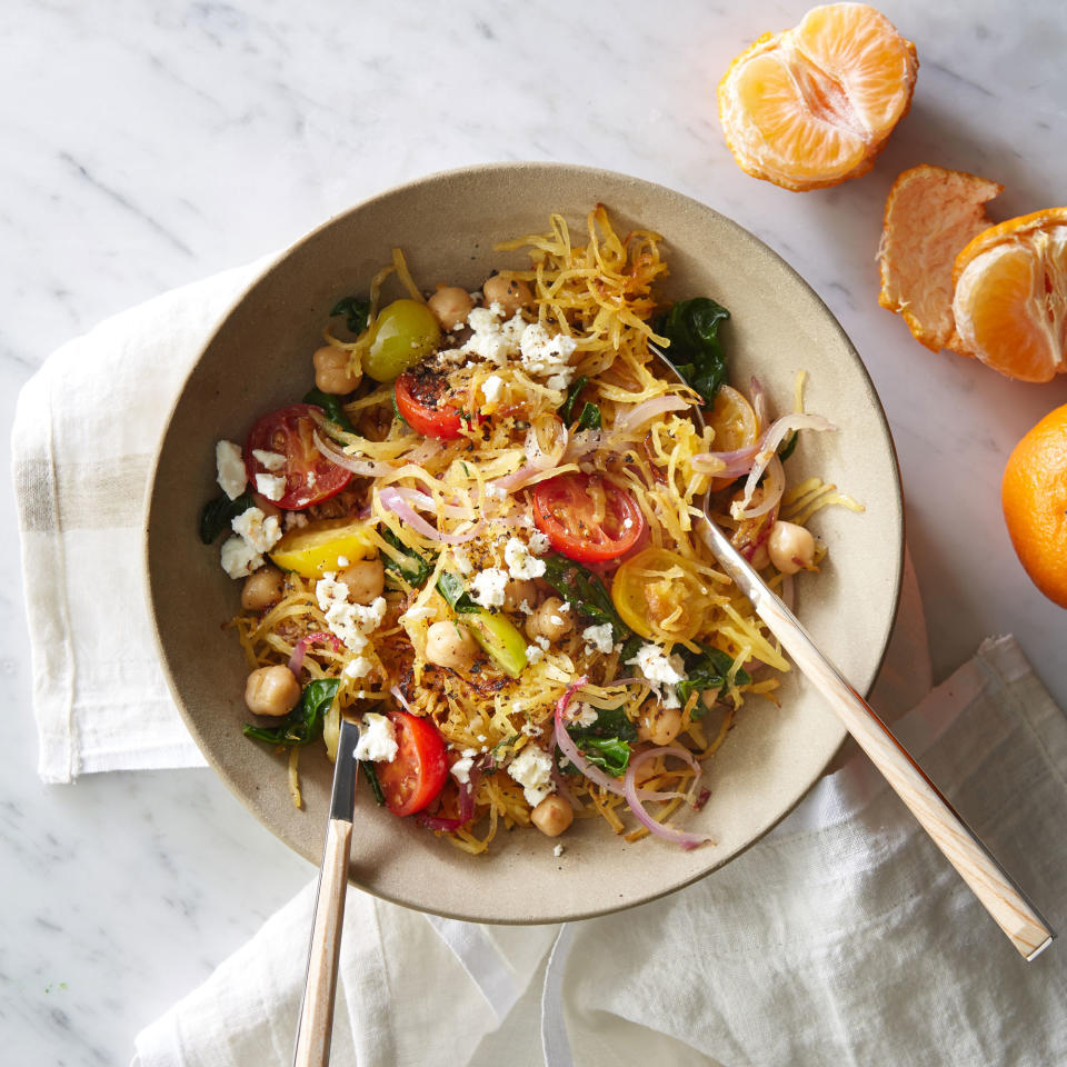 Greek Spaghetti Squash Toss