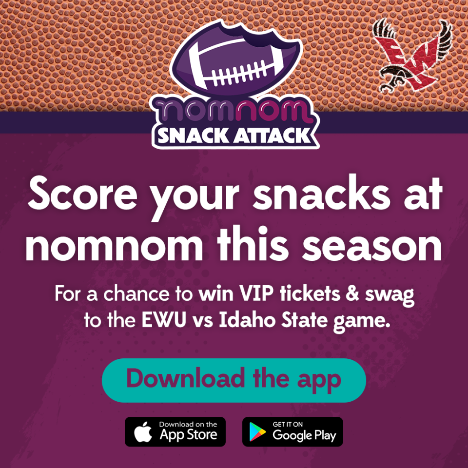 NOMNOM LAUNCHES SNACK ATTACK SWEEPSTAKES WITH EASTERN WASHINGTON UNIVERSITY EAGLES