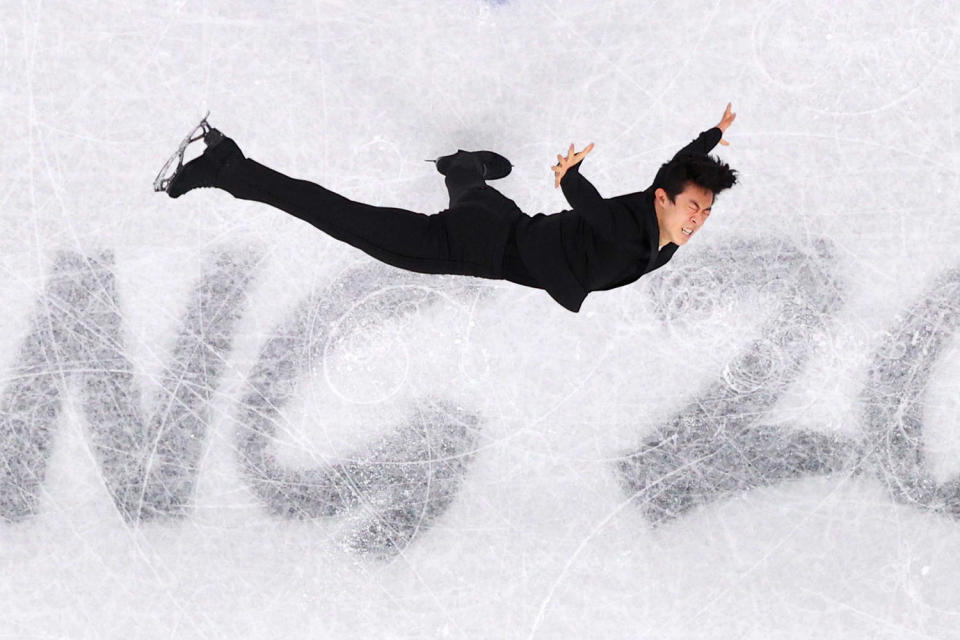 Nathan Chen at 2022 Winter Olympics in Beijing. (David Ramos / Getty Images)