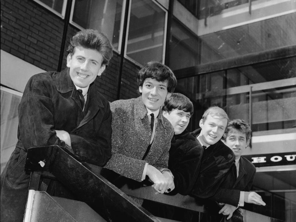 The Hollies in 1964. From left: Graham Nash, Allan Clarke, Eric Haydock, Bobby Elliott and Tony Hicks (Evening Standard/Hulton Archive/Getty Images)