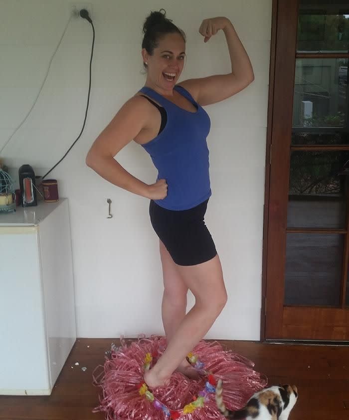 Brooke lost a whopping 50kg and is now a size 10. Photo: Caters.