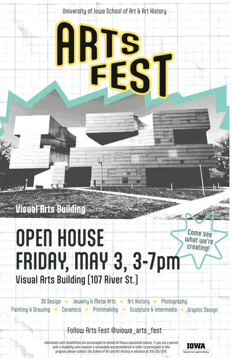 Arts Fest, hosted by the University of Iowa School of Art & Art History, invites the community to an open house event showcasing the creative prowess of both undergraduate and graduate students.